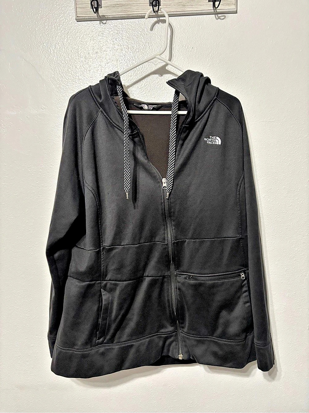 The North Face Black Zip Hoodie Size XL